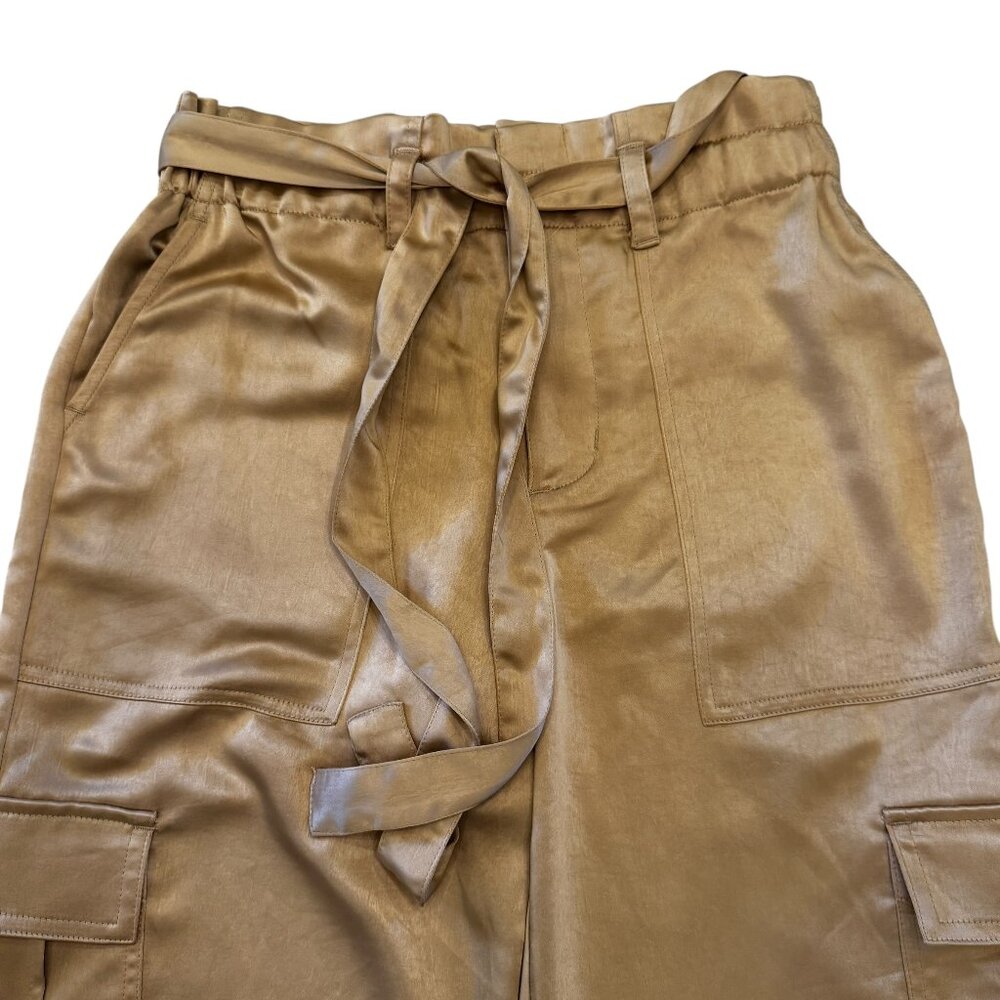 Like new Sanctuary Satin Cargo Pants in Moonlight Beige Small - Picture 7 of 11